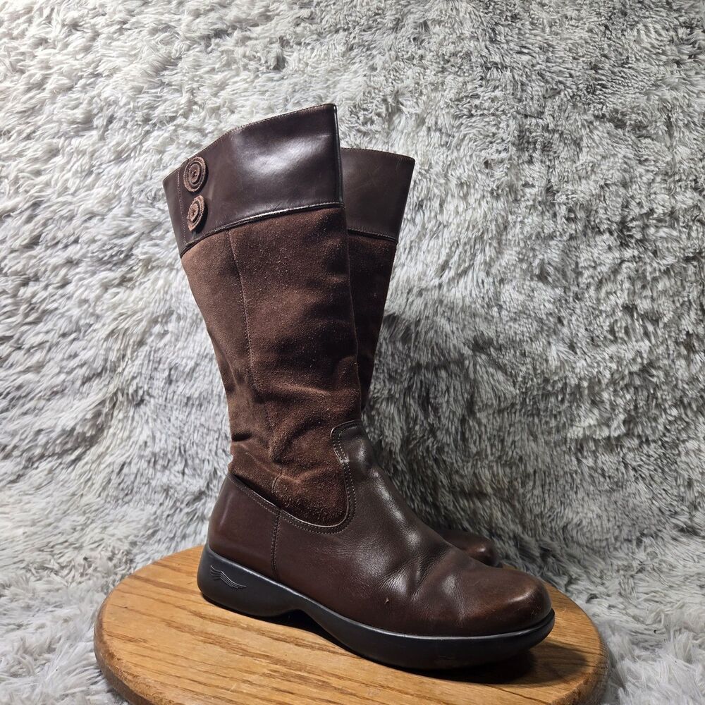 Dansko Delilah Equestrian Riding Tall Boot Women 8.5-9/39 Leather Suede Cowgirl